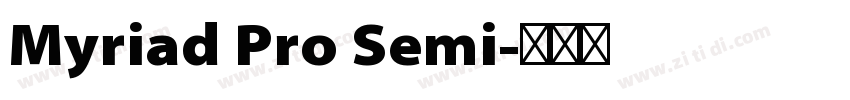 Myriad Pro Semi字体转换